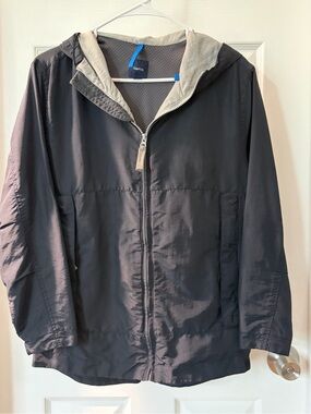 Gap Kids Hooded Zip Jacket - Dark Blue Slate Gray